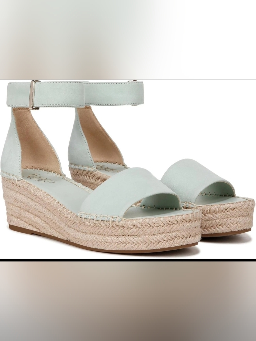 Franco Sarto Mint Ankle-Strap Espadrille Wedges